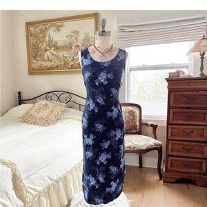 Floral Blue Mini Dress